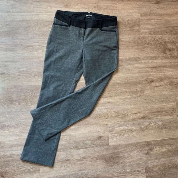 Express Columnist Women’s Grey & Black Career Pant - Picture 6 of 6